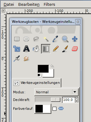 Werkzeugleiste von uGIMP